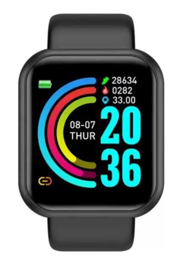 SKMEI Smartwatch Unisex Sport Fitness Tracker Heart Rate Waterproof Many Function Strap Tali Materia