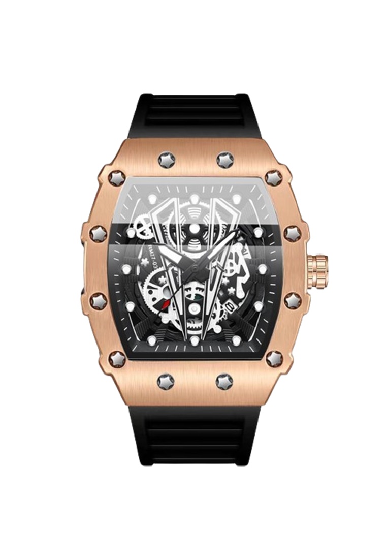 SKMEI Jam Tangan Analog Pria BINBOND B8577 Water Resist ORIGINAL - RoseBlack