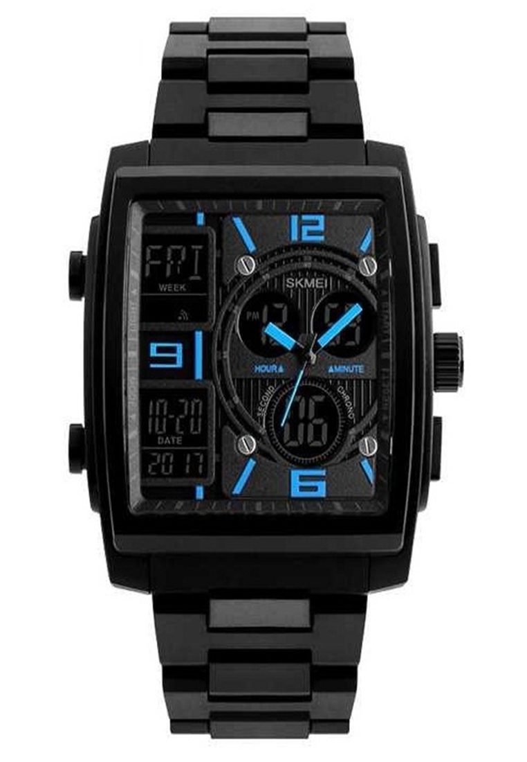SKMEI Jam Tangan Casual Analog Digital Sporty Pria Waterproof Strap Tali Material ABS PU JH55 ORIGIN