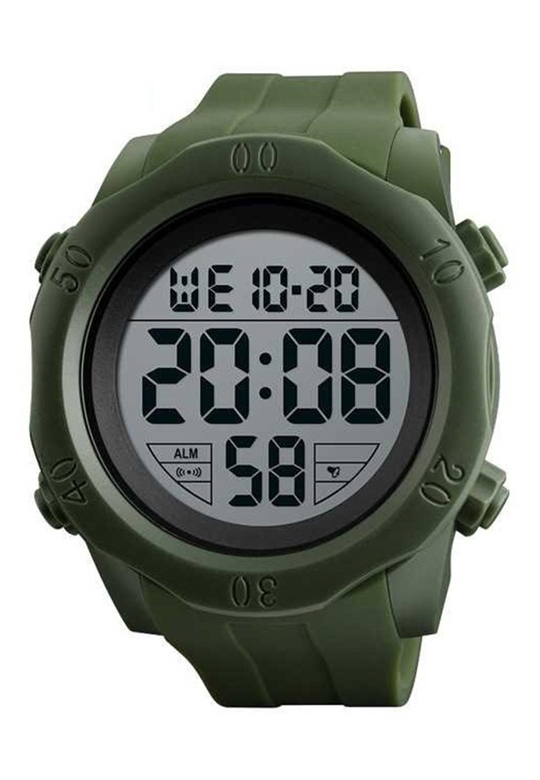 SKMEI Jam Tangan Kasual Digital Pria Night Light Waterproof Strap Tali Material Silicone MK31 ORIGIN