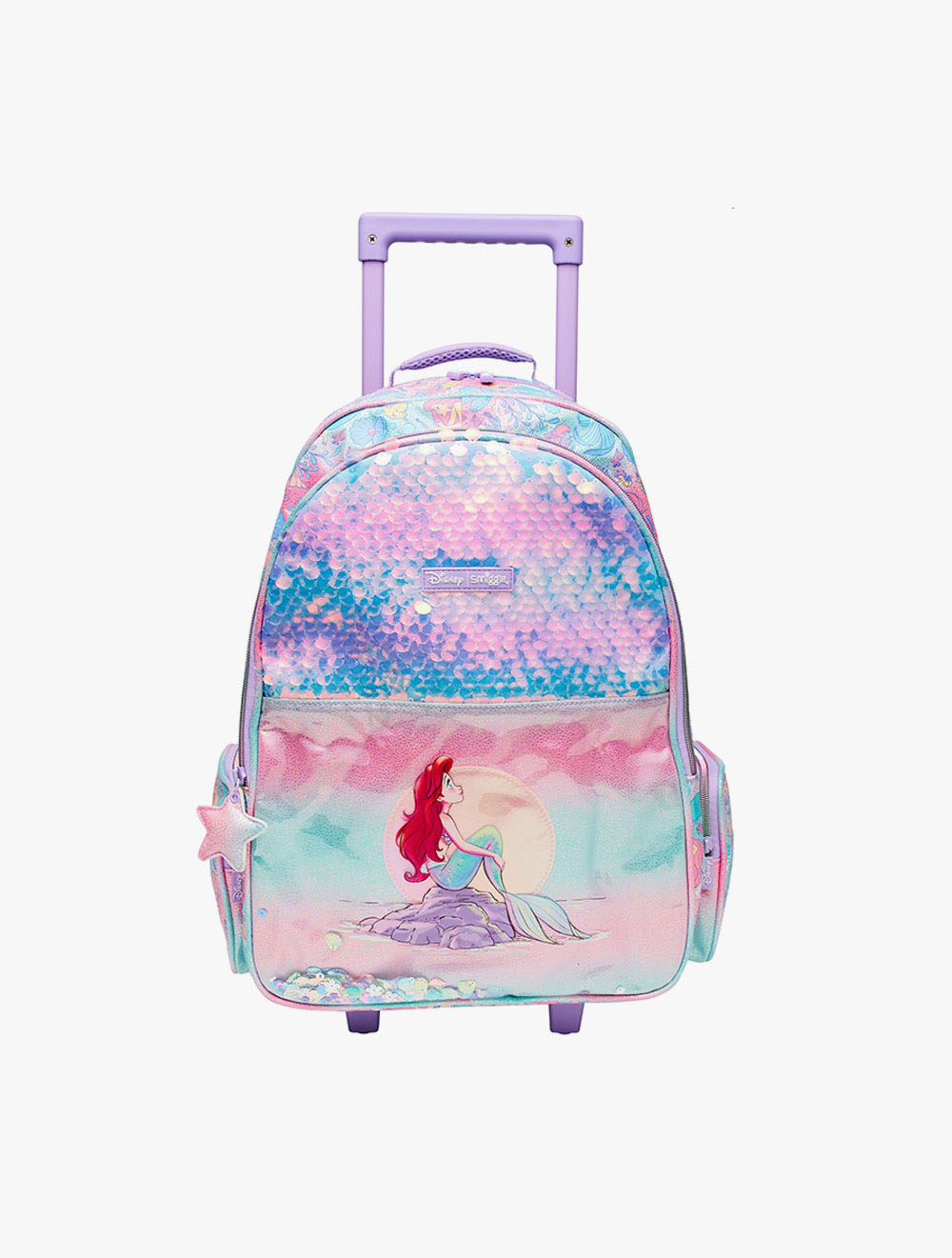 Smiggle Backpack Trolley Disney Princess Lilac - IGL444126LIL - Lilac