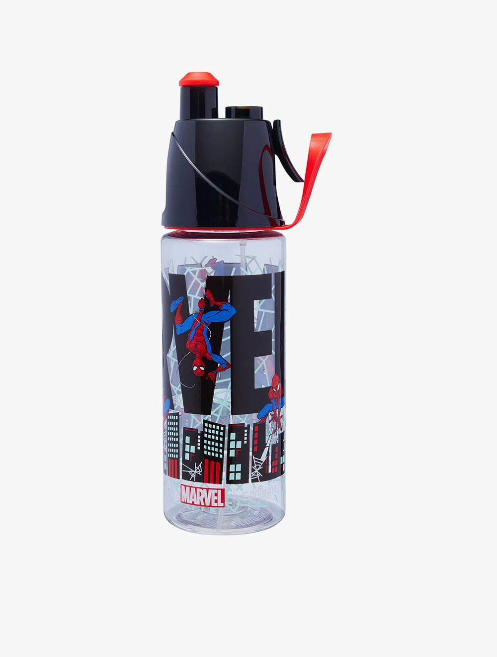 Smiggle Spidey Spritz Plastic Drink Bottle 560Ml - IGL458797BLK