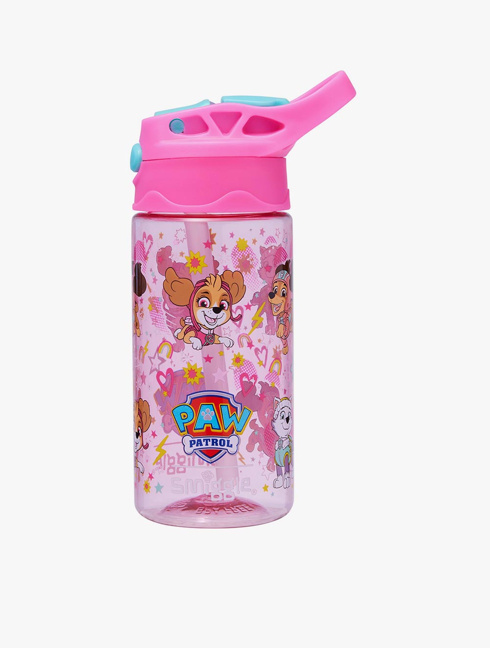 Smiggle Paw Patrol Junior Plastic Flip Drink Bottle 430 Ml - IGL456995PNK