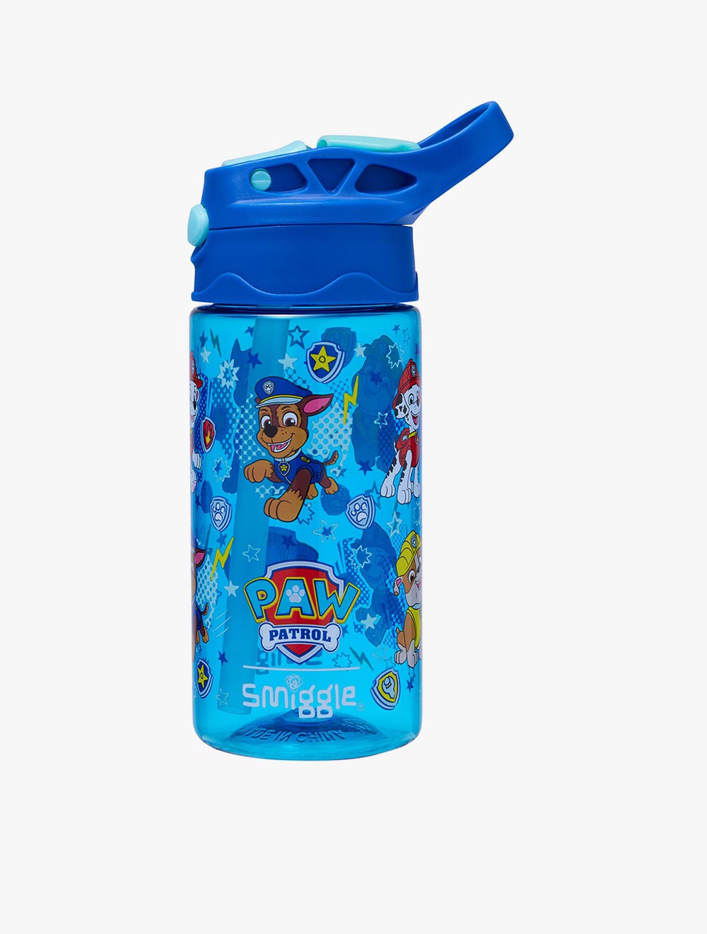 Smiggle Paw Patrol Junior Plastic Flip Drink Bottle 430 Ml - IGL456995MBL