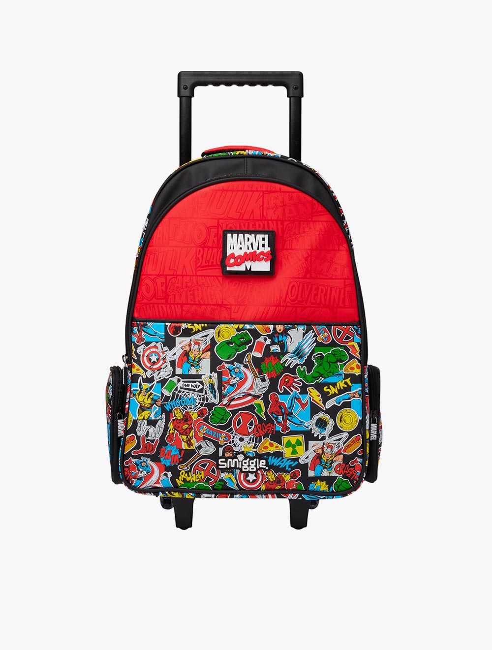 Smiggle Marvel Trolley Backpack With Light Up Wheels - IGL457693BLK