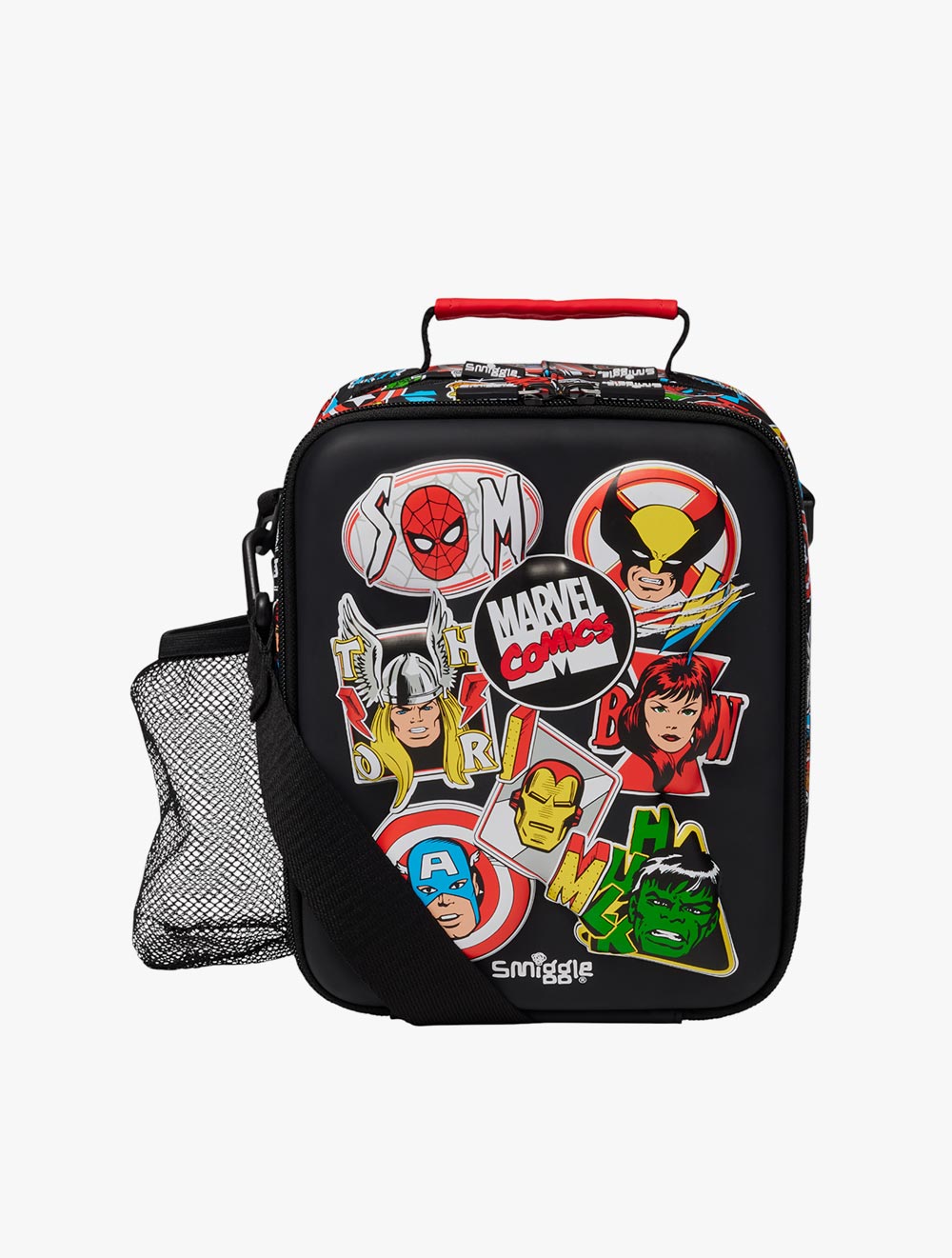 Smiggle Marvel Hardtop Lunchbox With Strap - IGL457781BLK