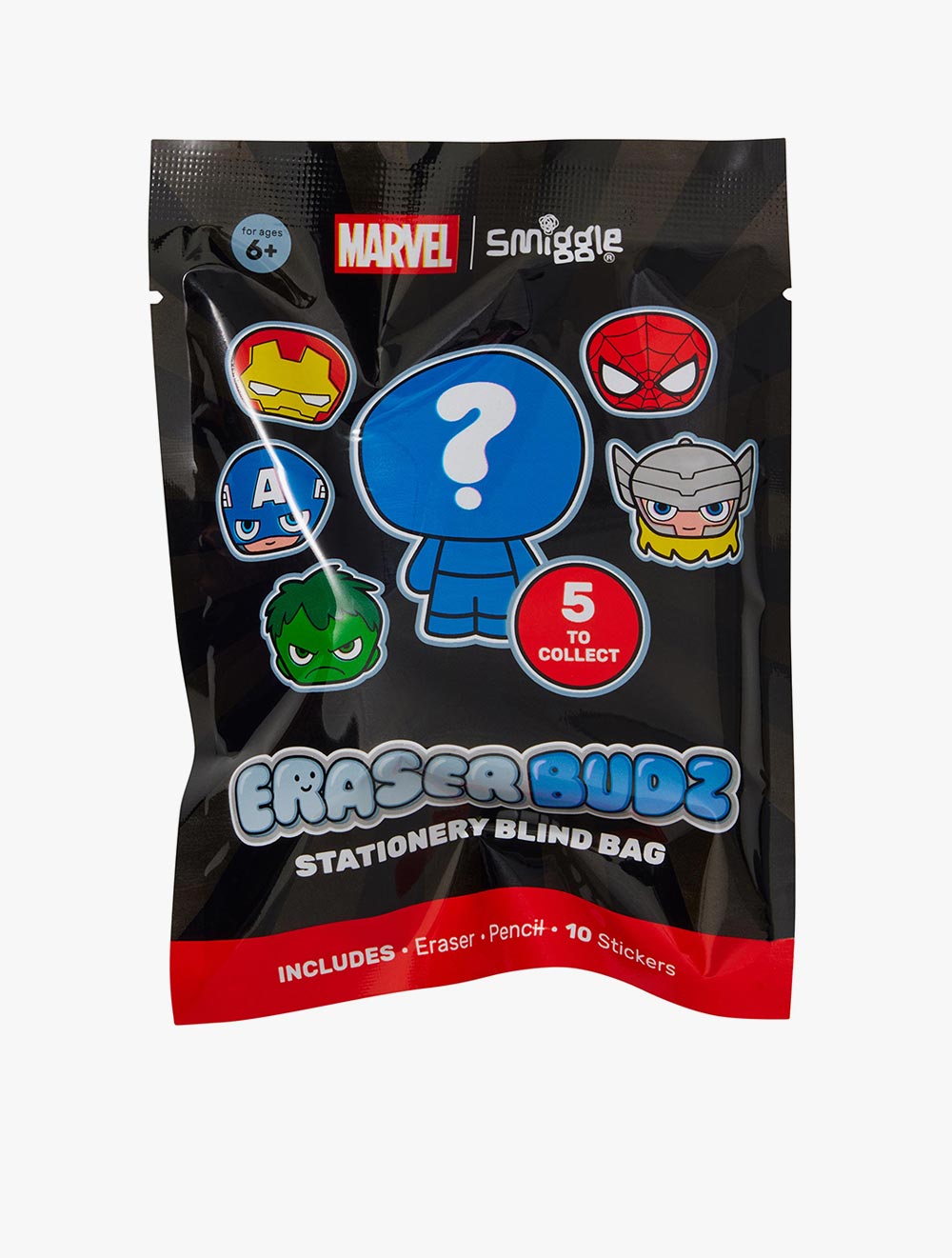 Smiggle Marvel Eraser Budz Stationery Blind Bag - IGL401685MIX