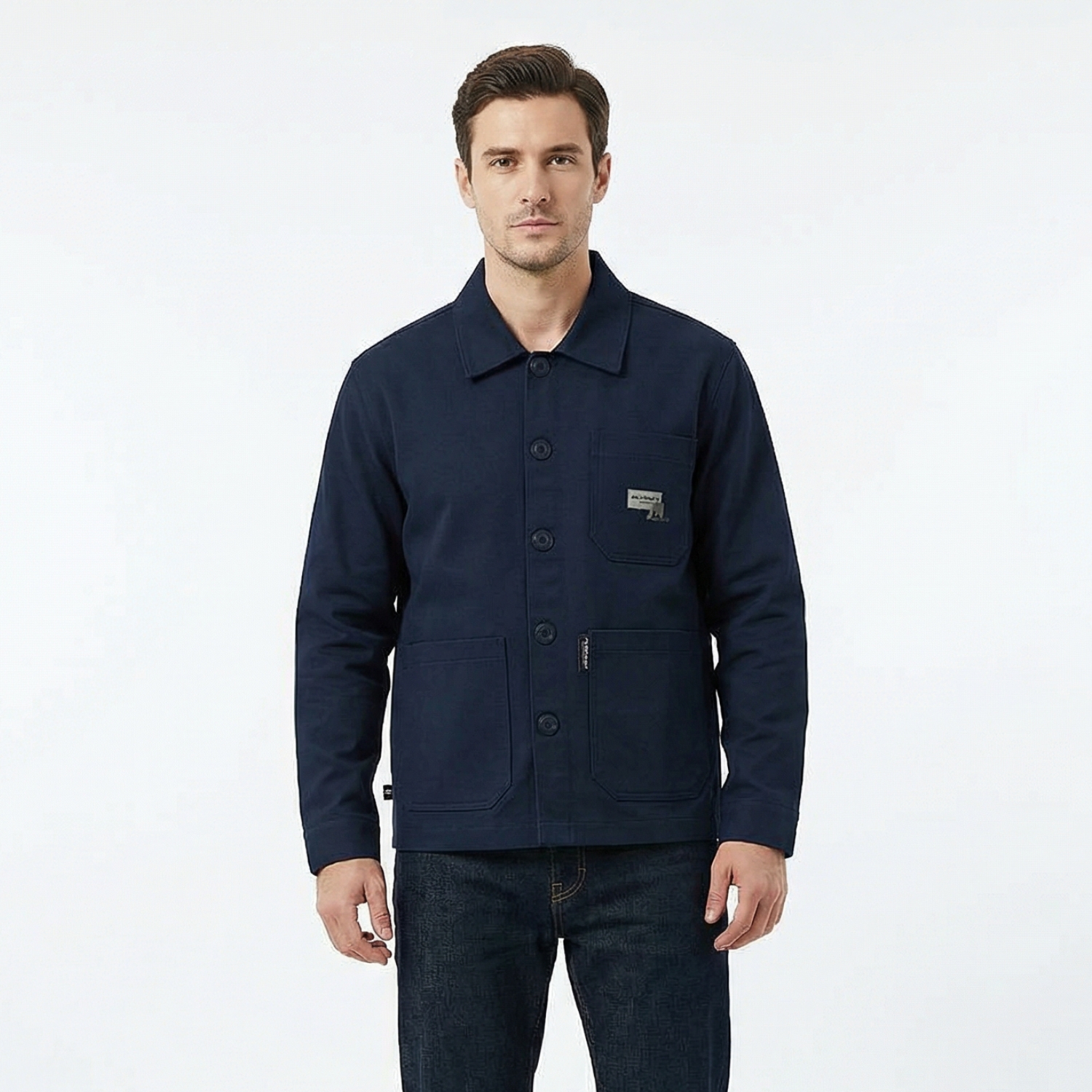 Sogno Kemeja Kanvas Pria Semi Jaket Parka