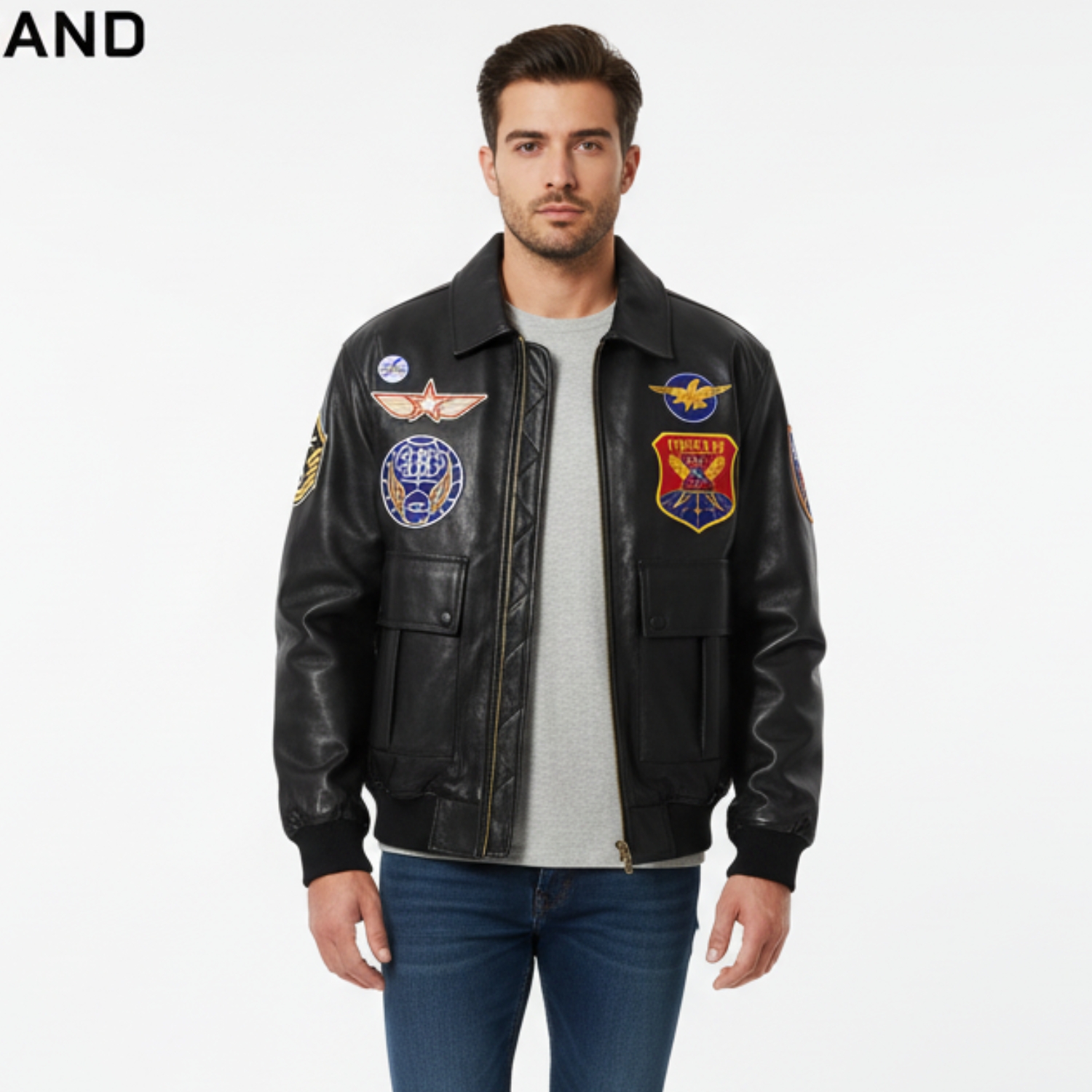 Sogno Jaket Bomber Kulit Sintetis