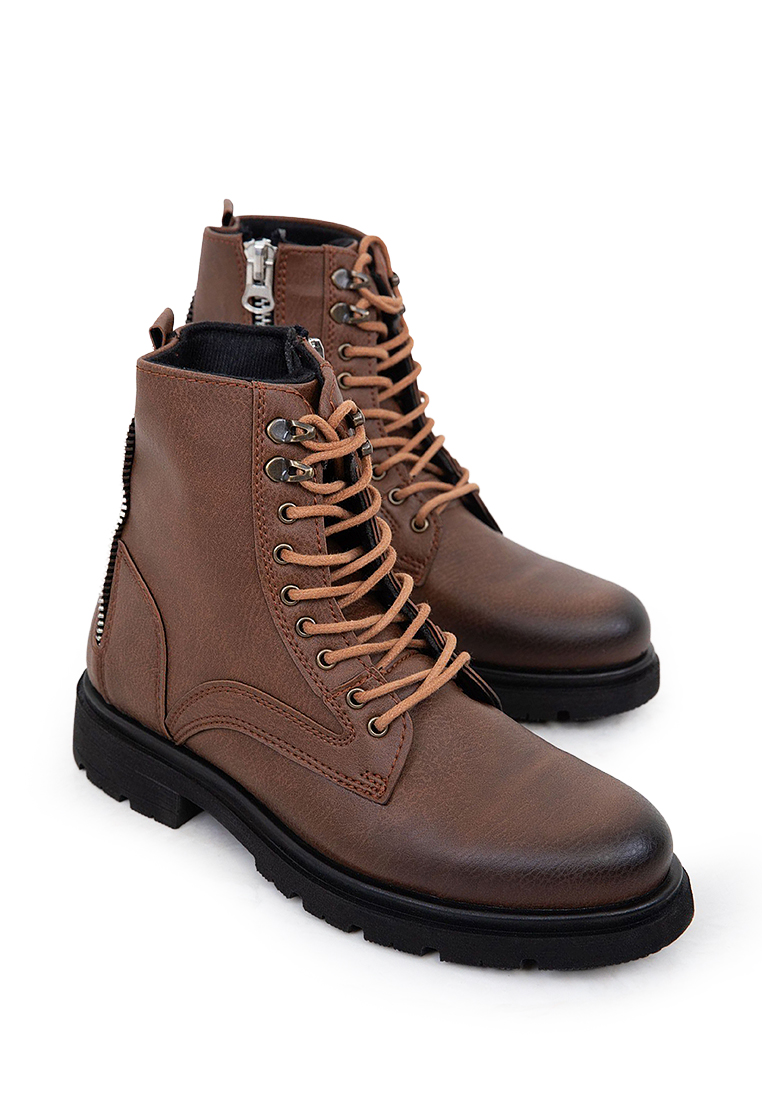 Soho Zip Detail Combat Boots