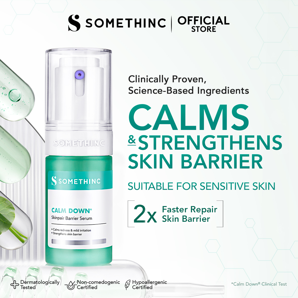 SOMETHINC Calm Down! Skinpair Barrier Serum - (Skin Barrier, Kulit Sensitif, Kulit Iritasi)