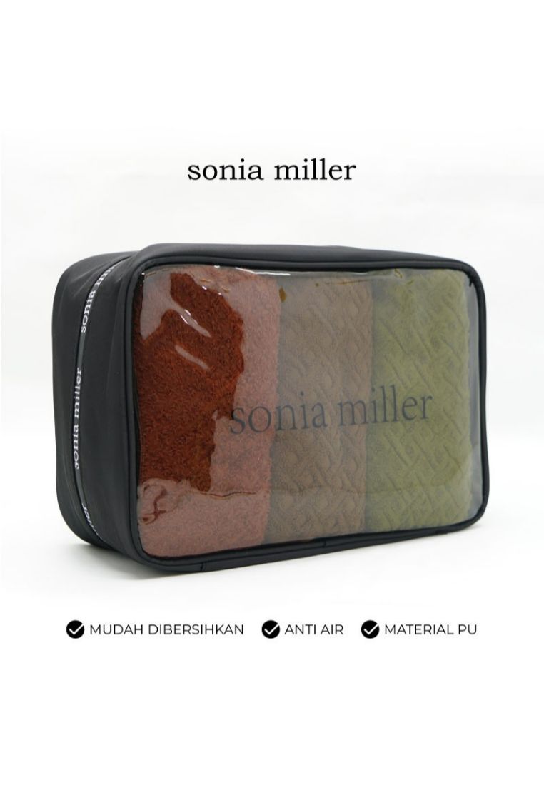 Sonia Miller Organizer Bag 1222-5L XLarge Clear Coffee