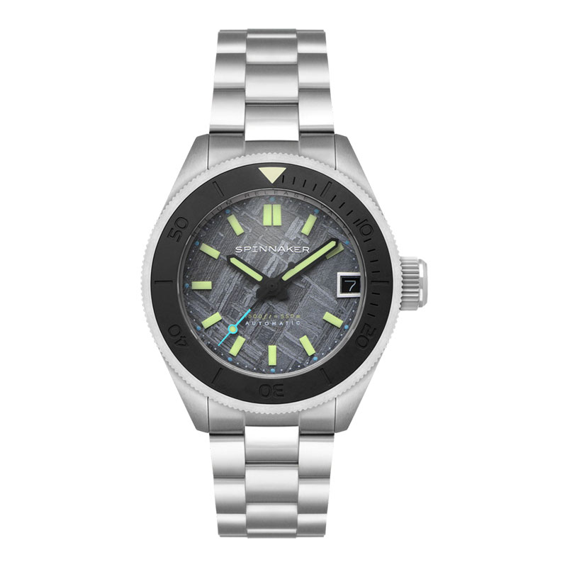 Spinnaker Jam Tangan Pria Spinnaker Piccard SP-5098-88 Divers Meteorite Space Grey Dial Stainless St