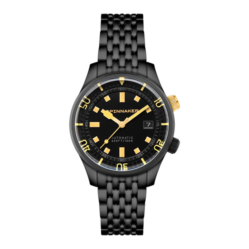 Spinnaker Jam Tangan Pria Spinnaker Bradner SP-5062-44 Black & Gold Collection Automatic Noir Radian