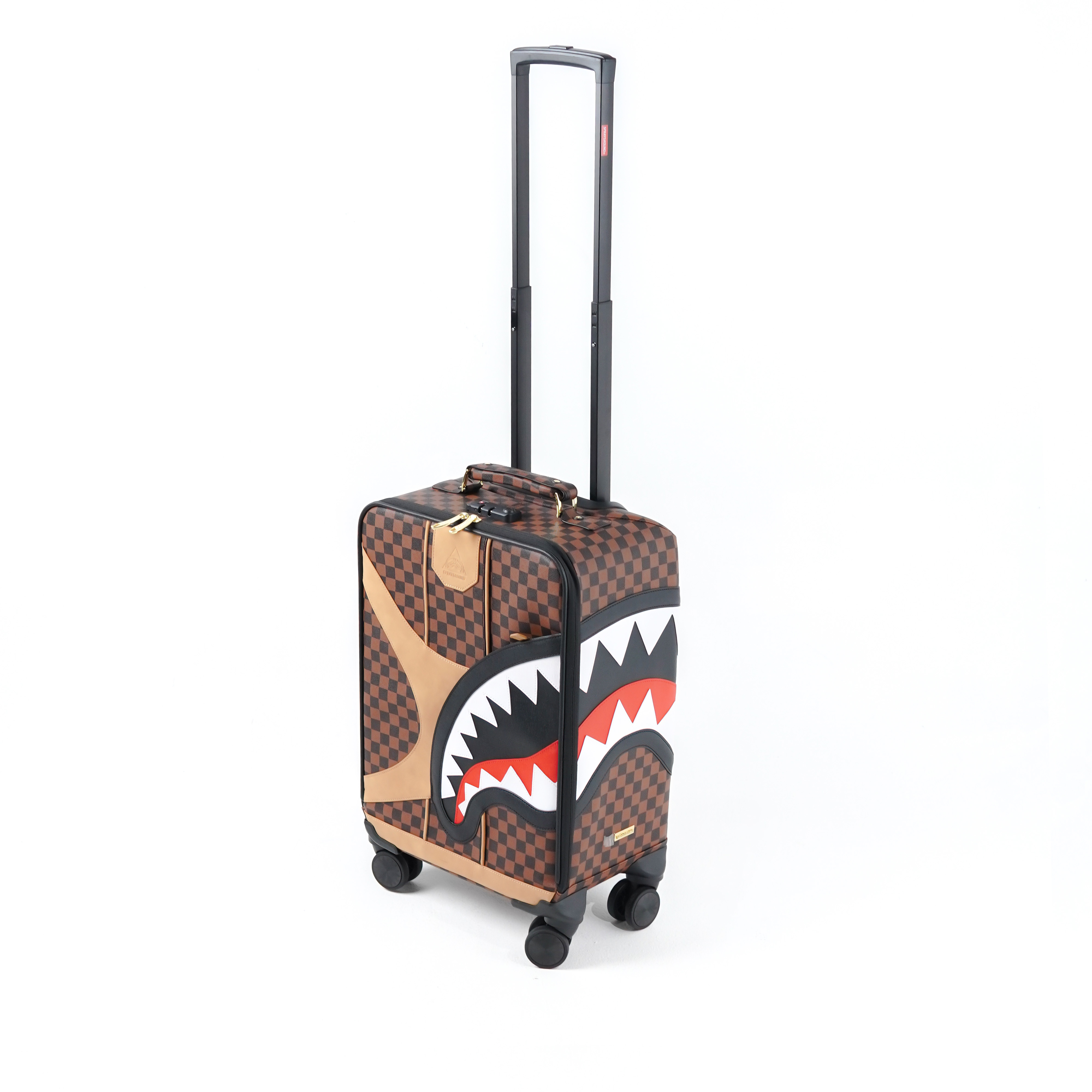 Sprayground Koper SPRAYGROUND HENNYVILLE SHARKS BROWN LUGGAGE 100% ORIGINAL