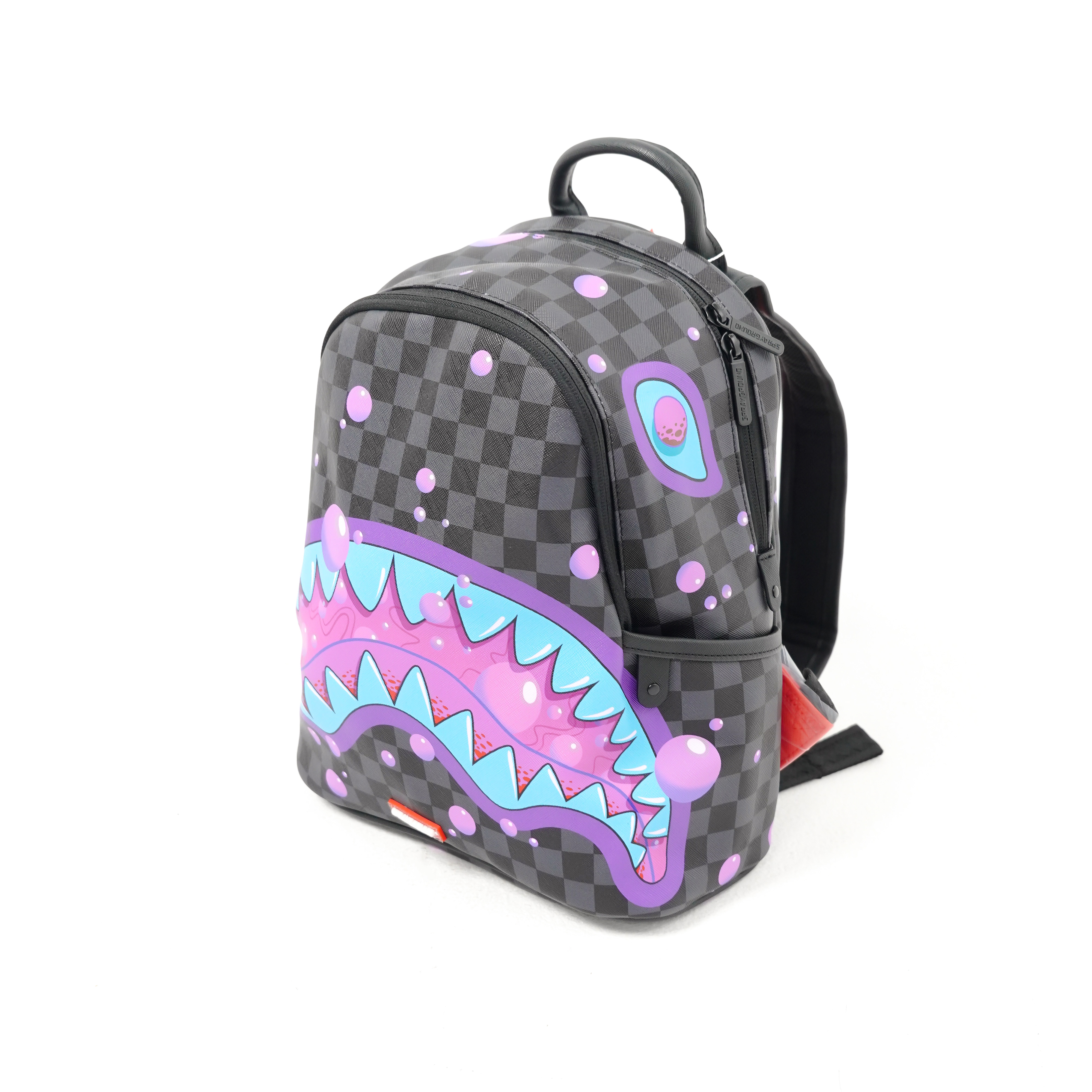 Sprayground Tas SPRAYGROUND PURPLE SLIME TAKEOVER SAVAGE BLACK BACKPACK 100% ORIGINAL