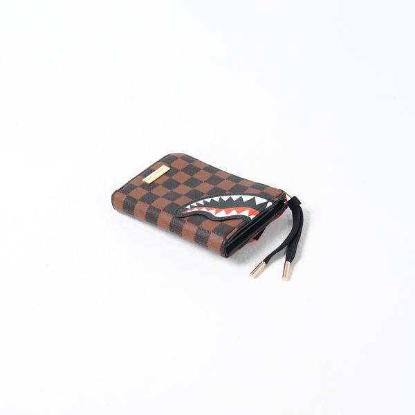 Sprayground Dompet SPRAYGROUND SAWTOOTH SHARKS IN PARIS BROWN WALLET 100% ORIGINAL