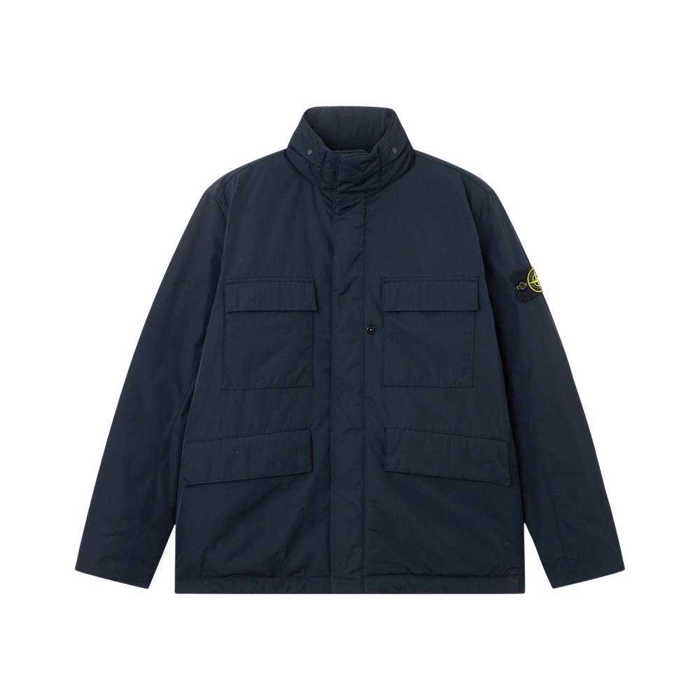 Stone Island 4100049 Micro Twill Padded Jacket Navy Blue