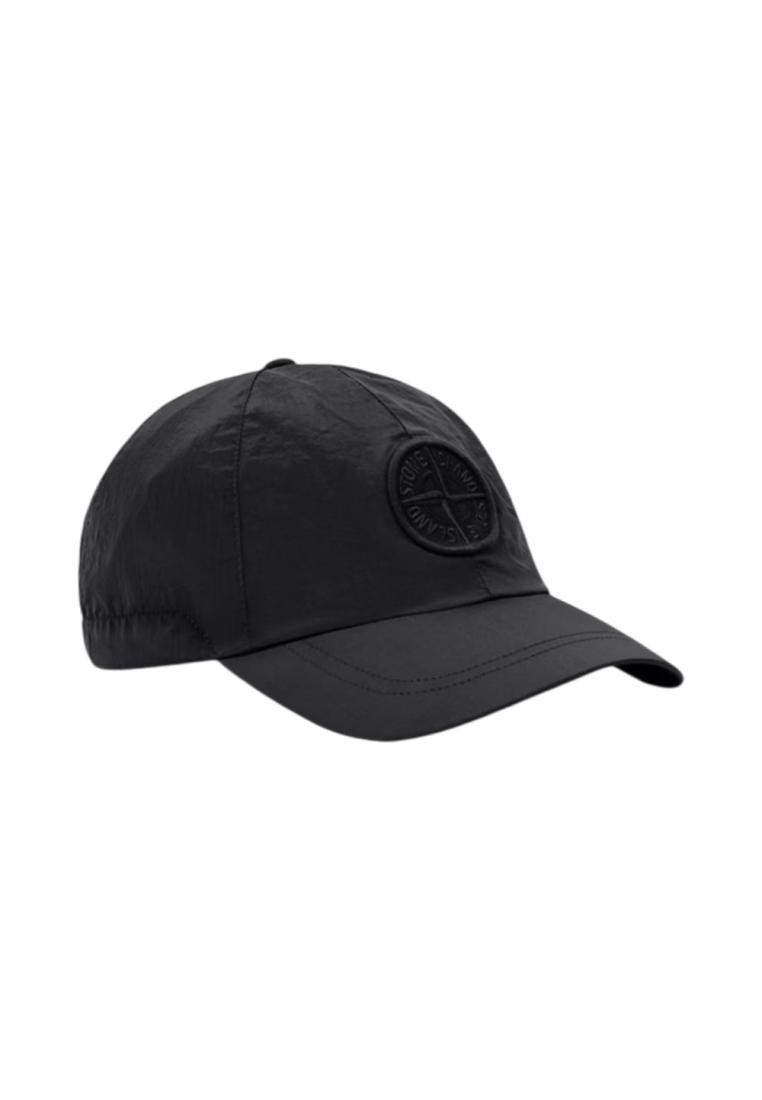 Stone Island 9100011 Nylon Metal ECONYL® Baseball Cap Black