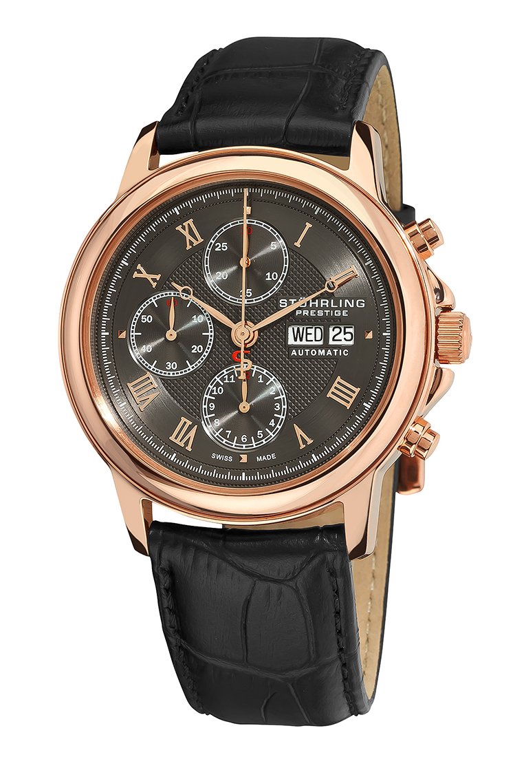 Stuhrling Original Accolade 362007-334554 Jam Tangan Swiss Made Valjoux 7750 Analog