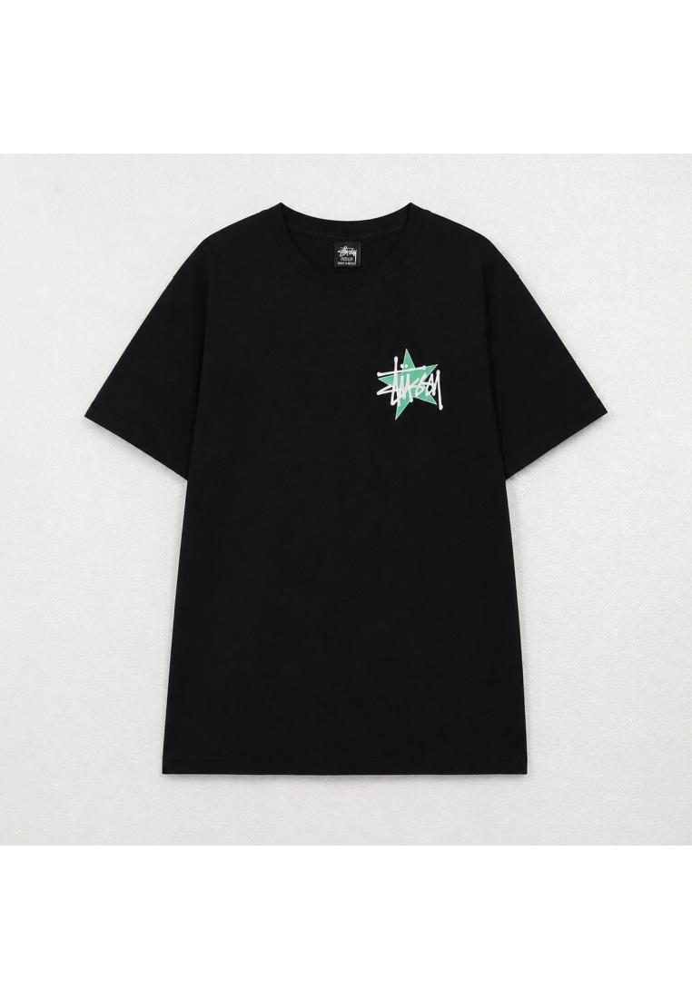 Stüssy Kaos STUSSY STAR GREEN BLACK TSHIRT 100% ORIGINAL
