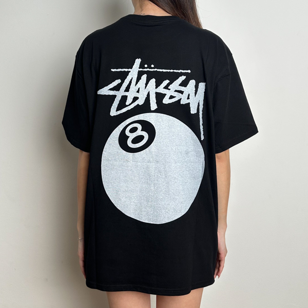Stüssy Kaos STUSSY 8 BALL POOL BLACK TSHIRT 100% ORIGINAL