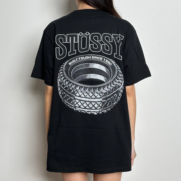 Stüssy Kaos STUSSY TOUGH TREAD BLACK TSHIRT 100% ORIGINAL