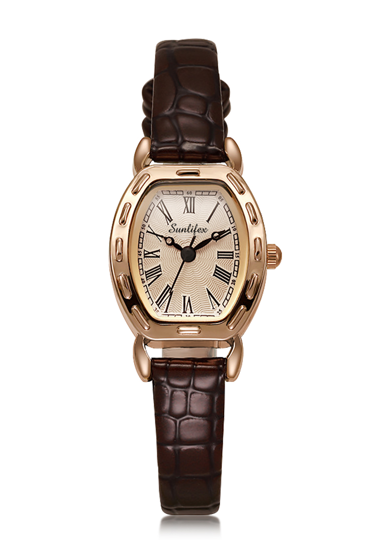 Sunlifex Jam Tangan Wanita 3345 Antik Korea Panggilan Mini Original Jam Tangan Cewek allbrown