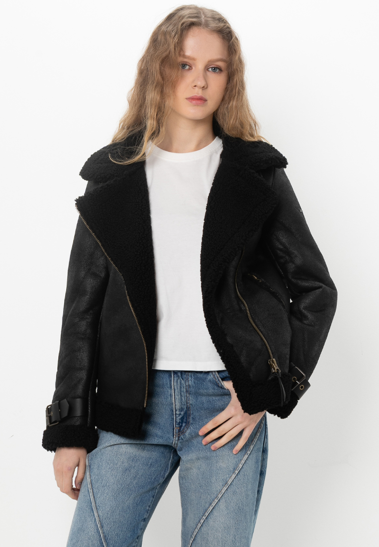 Superdry Faux Shearling Aviator Jacket