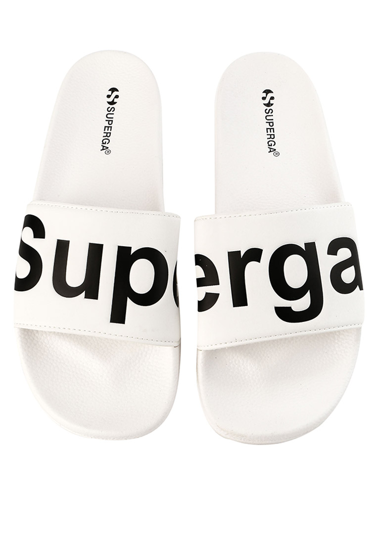 superga black slides