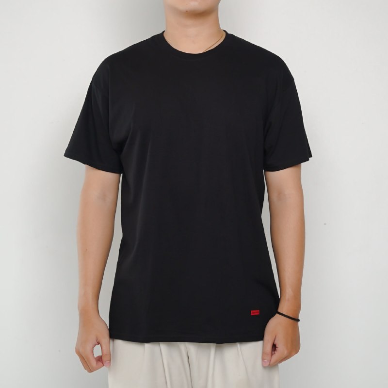 Supreme Kaos SUPREME HANES LOGO BOX BLACK 3 PCS SET TSHIRT 100% ORIGINAL
