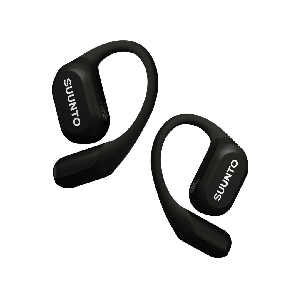 Suunto Spark Black SS051356000 - Open-Ear Sport Earbuds | 36H Battery | IP55 Waterproof | Hi-Res Aud