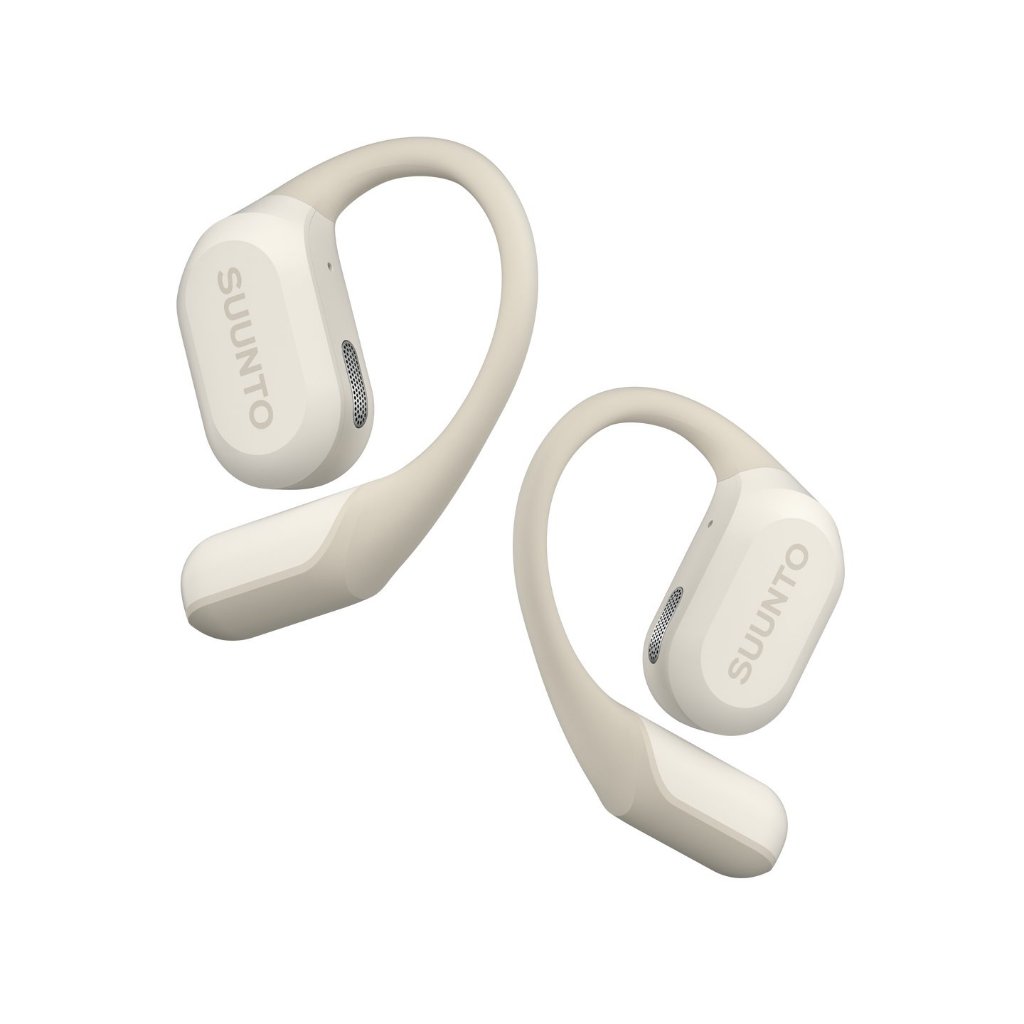Suunto Spark White SS051493000  - Open-Ear Sport Earbuds | 36H Battery | IP55 Waterproof | Hi-Res Au