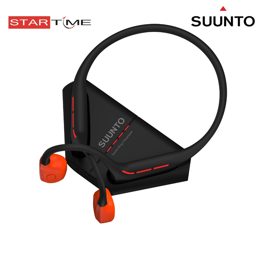 Suunto Wing Bone Conduction Headphones - Open-Ear, Red, SS050944000