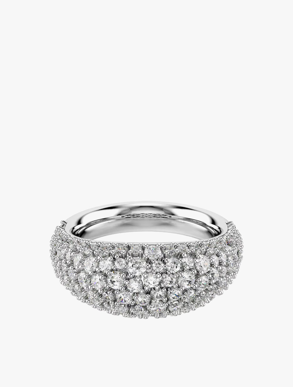 Swarovski Sublima Ring, White, Rhodium Plated