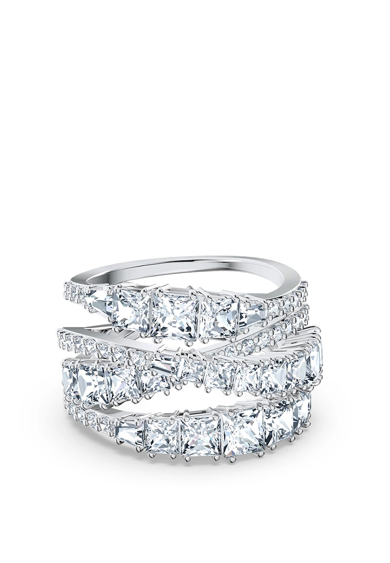 swarovski silver diamond ring