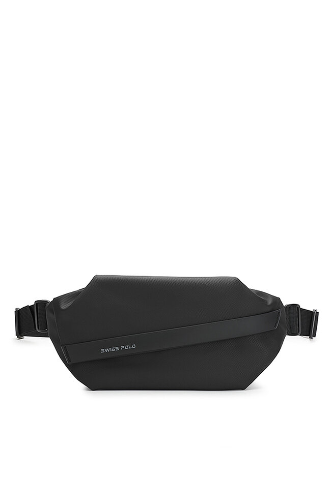 Swiss Polo Casual Waist Bag / Sling Bag / Chest Bag (Tas Pinggang / Tas Dada Pria) - Hitam