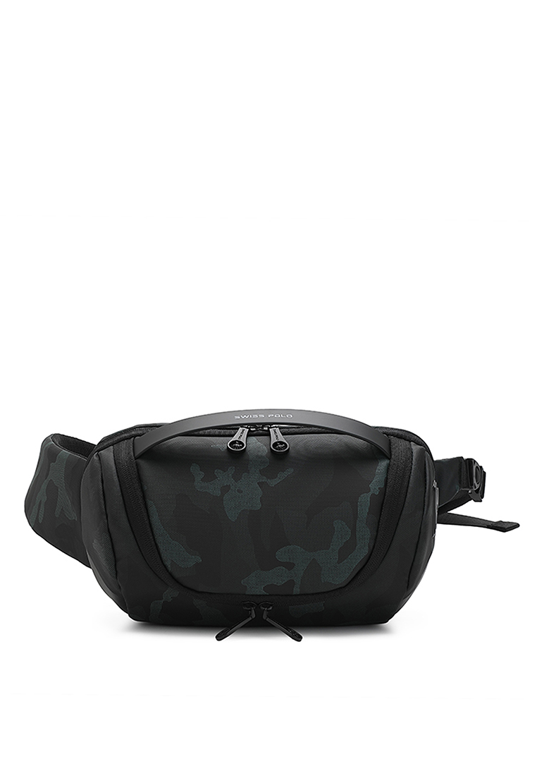 Swiss Polo Camouflage Waist Bag / Belt Bag / Chest Bag - Green