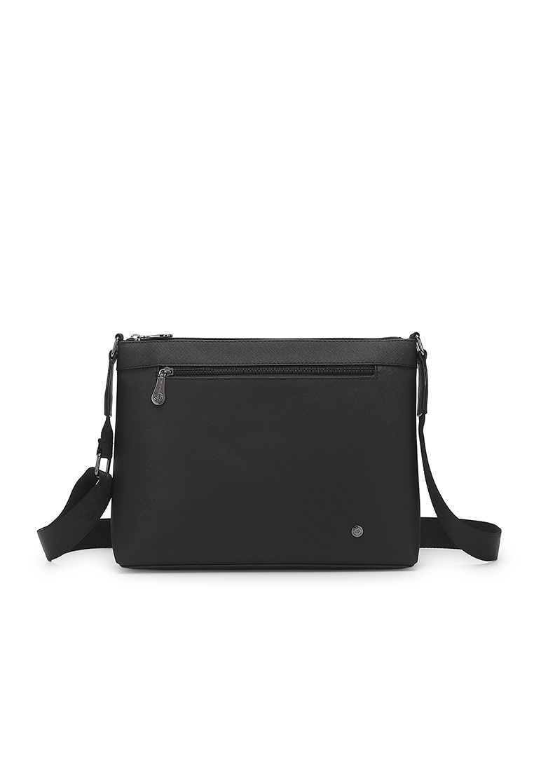 Swiss Polo Men's Polo Sling Bag / Crossbody Bag - Black