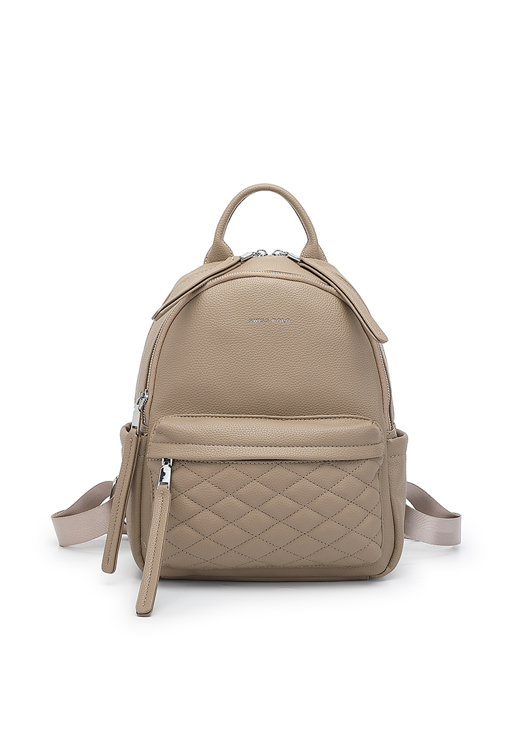 Swiss Polo Women's Backpack (Tas Ransel Wanita & Tas Punggung Wanita) - Cokelat