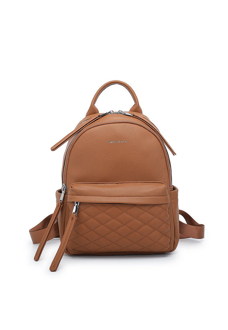 Swiss Polo Women's Backpack (Tas Ransel Wanita & Tas Punggung Wanita) - Cokelat
