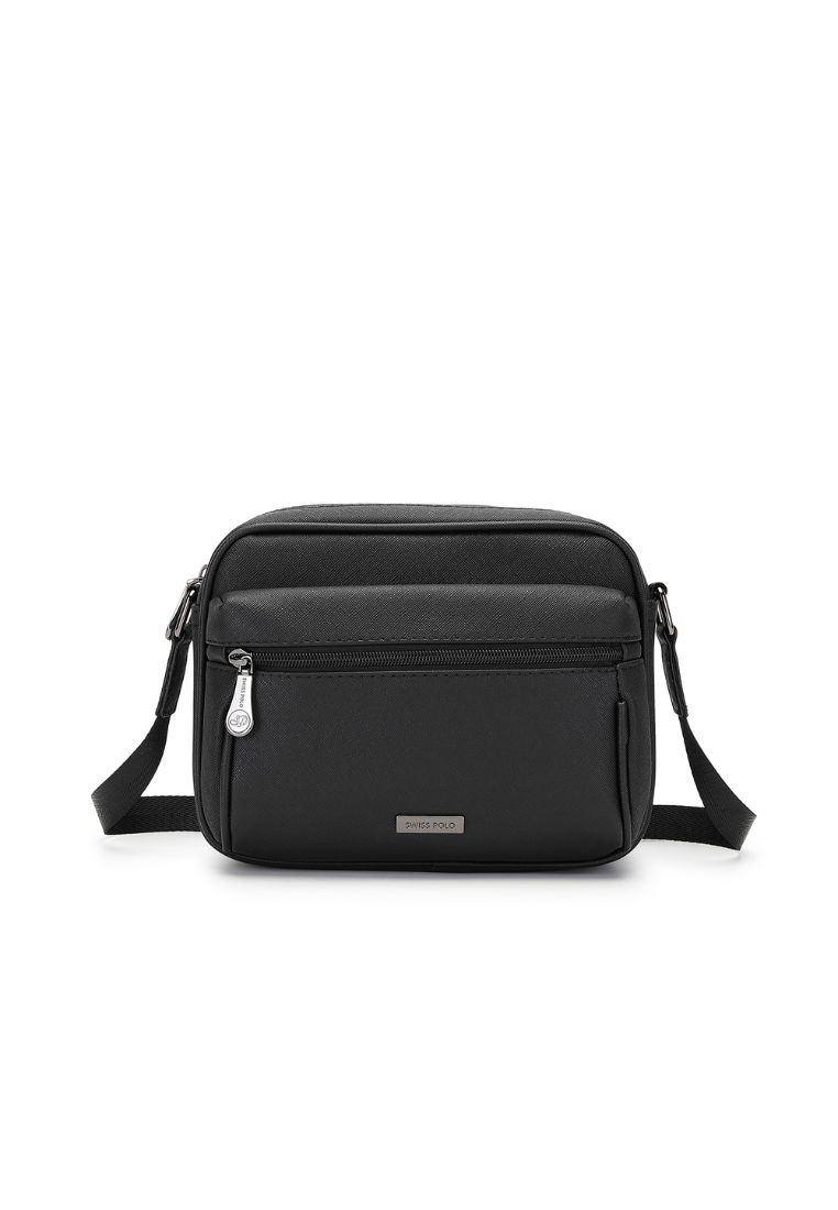 Swiss Polo Men's Polo Sling Bag / Crossbody Bag (Tas Selempang Pria) - Hitam
