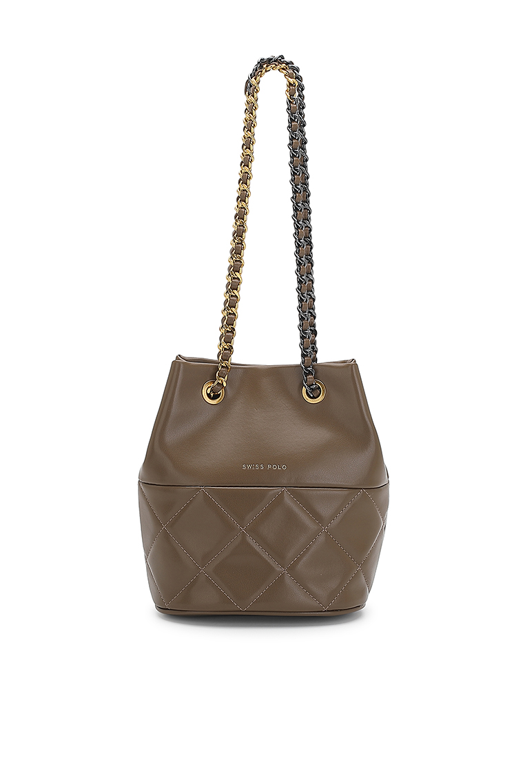 Swiss Polo Chain Handbag / Shoulder Bag / Sling Bag (Tas Wanita / Tas Bahu / Tas Selempang Wanita) -