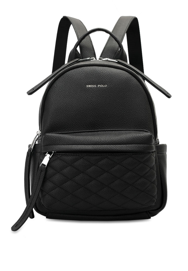 Swiss Polo Women's Logo Backpack (Tas Ransel Wanita / Tas Punggung Wanita) - Hitam