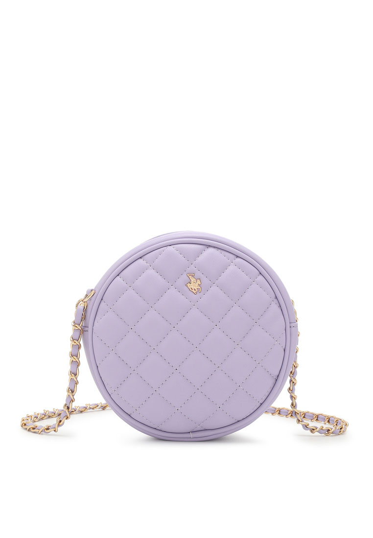 Swiss Polo Women's Casual Chain Sling Bag / Crossbody Bag (Tas Selempang Wanita) - Ungu