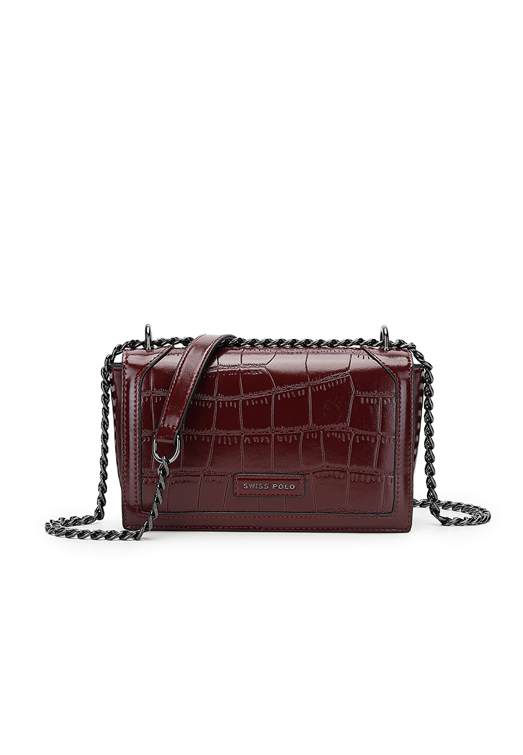 Swiss Polo Women's Chain Shoulder Bag / Sling Bag / Crossbody Bag (Tas Bahu Wanita / Tas Selempang W