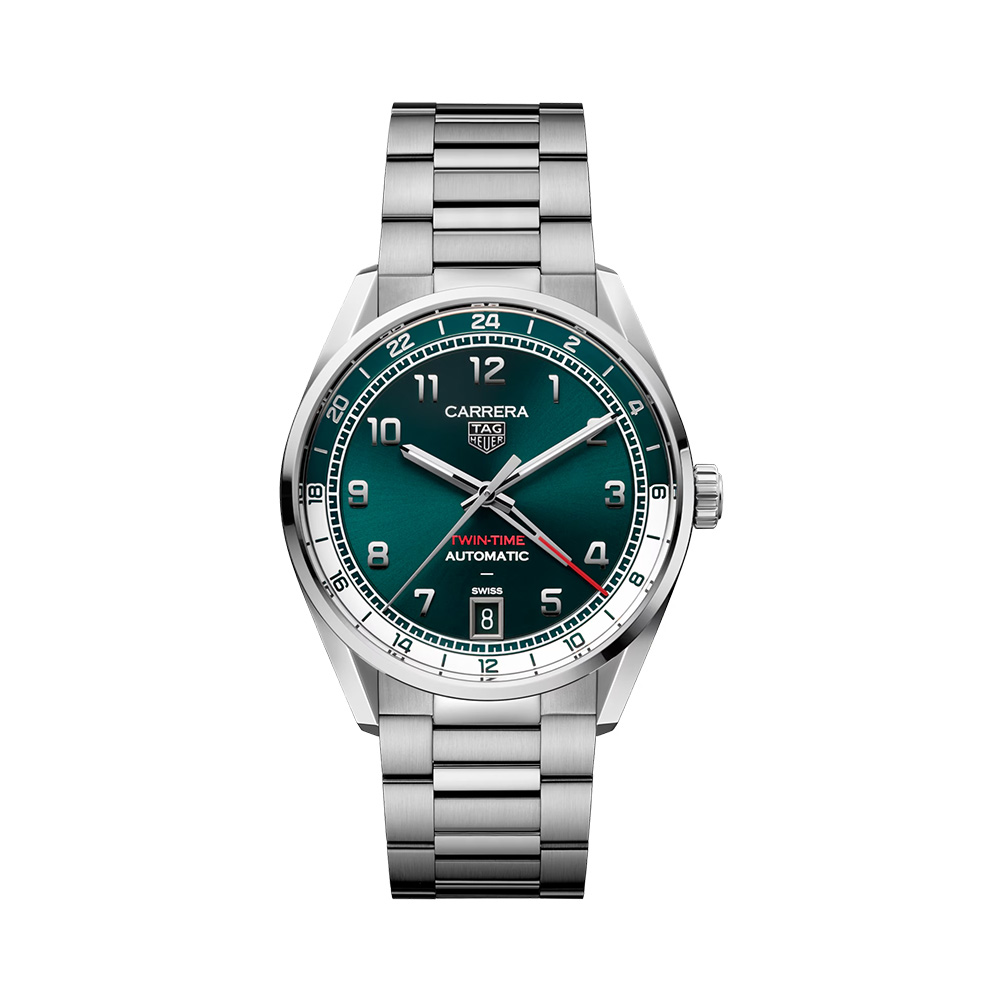 TAG Heuer Carrera 41 - WDA2114.BA0043 Date Twin-Time Automatic Green