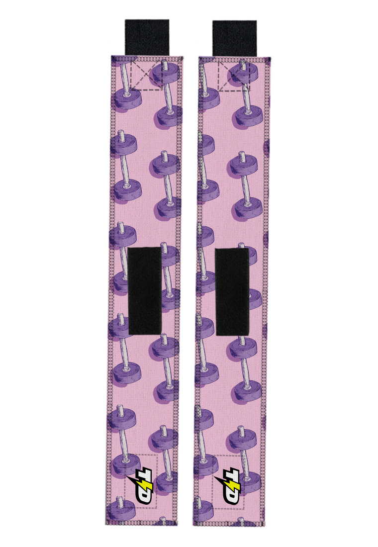 TD Active TB020 Wrist Wrap Td Bolt Pink Dumbells