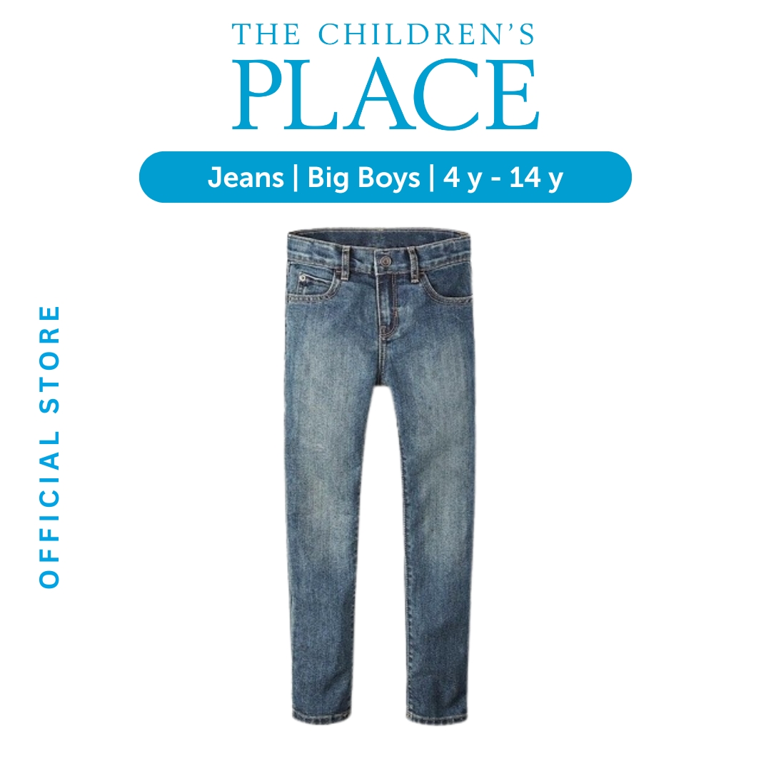 The Children's Place Boys Stretch Skinny Jeans - Celana Bayi & Anak Laki (Biru)