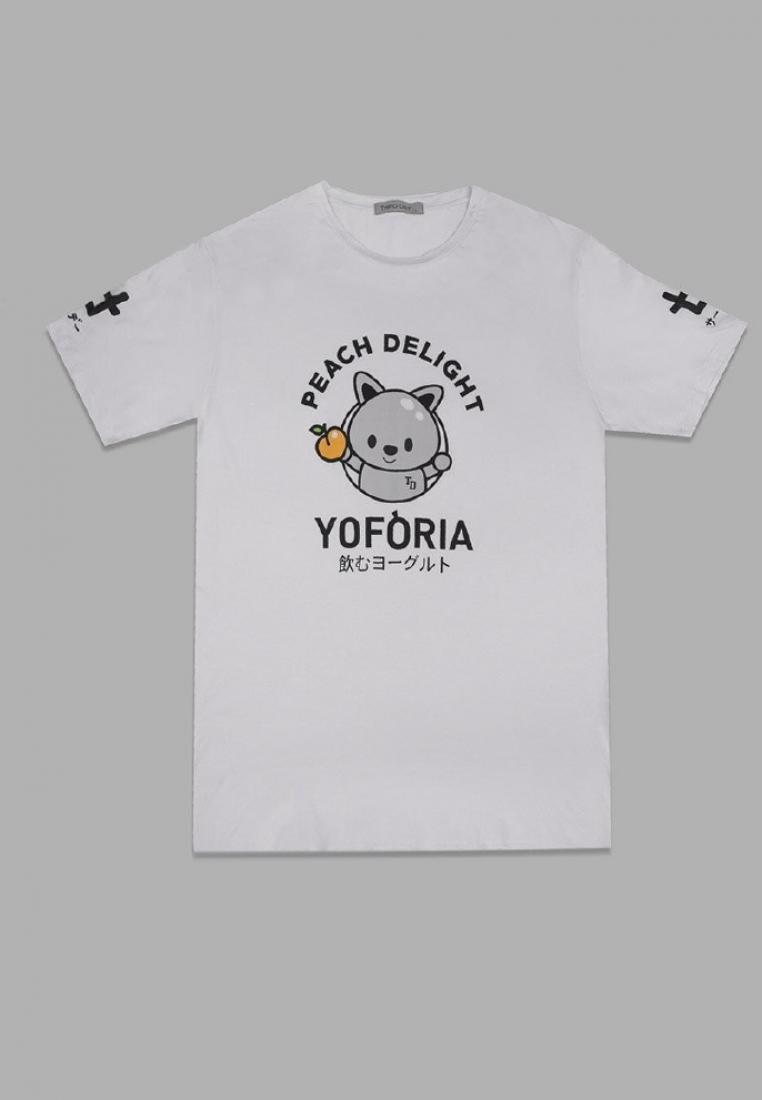 Third Day MT891R Kaos Pria Unisex Tido peach Yoforia white